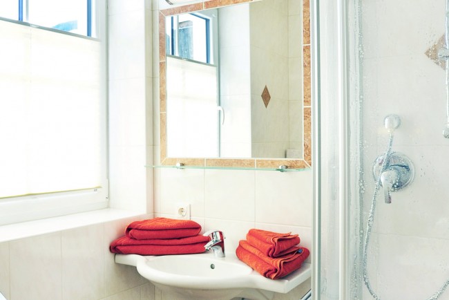 Badezimmer im Appartement C - Villa Sunshine in Flachau